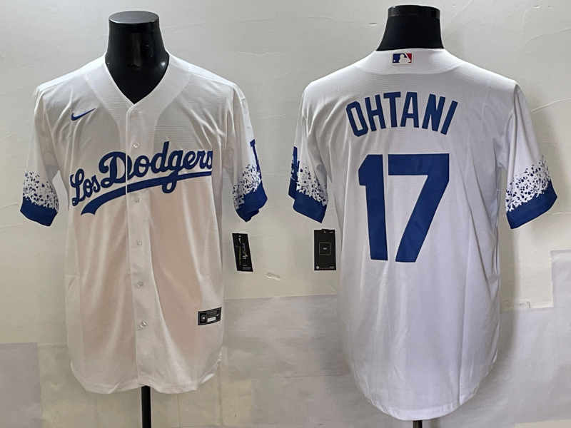 Men Los Angeles Dodgers 17 Ohtani white Nike MLB 2025 Jersey style 3